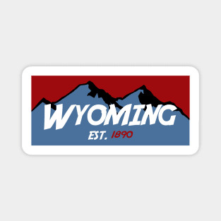 Wyoming Mountains Sticker